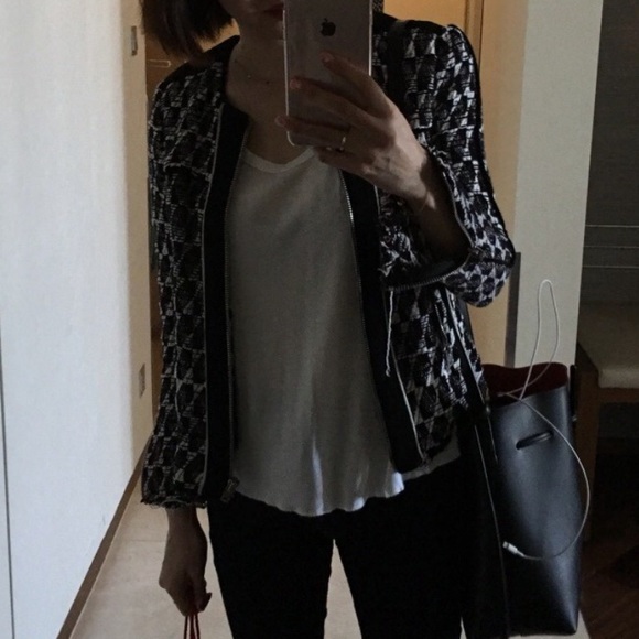 IRO Kamber Suede-Trimmed Jacket FR 40 - Picture 4 of 8